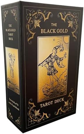 Black and Gold Gilded Tarot Cards