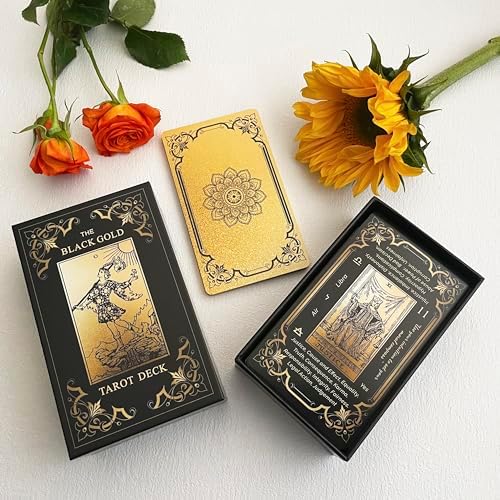 Black and Gold Gilded Tarot Cards