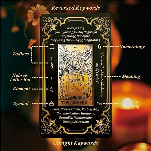 Black and Gold Gilded Tarot Cards