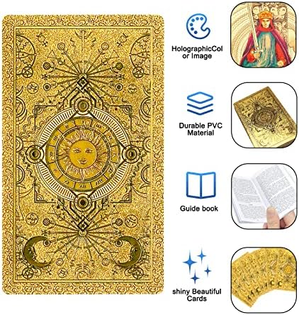 Gold-Foil Traditional Tarot Deck (78 Cards)