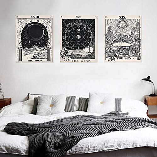 3-Pack Linen Tarot Tapestries