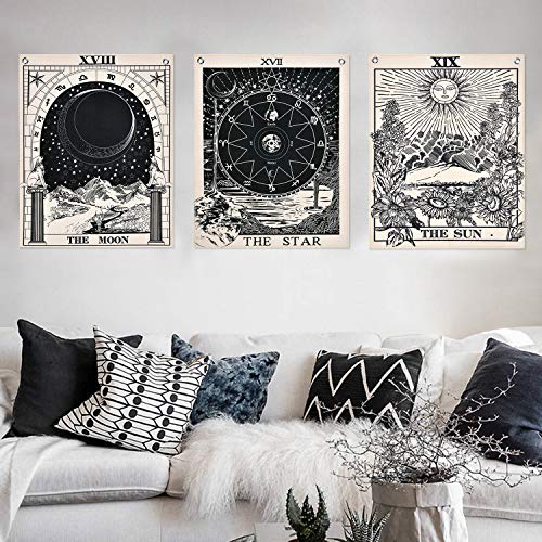 3-Pack Linen Tarot Tapestries